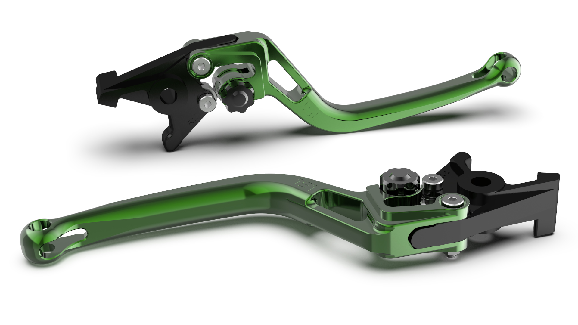 LSL Brake lever BOW R19R, green/black, black