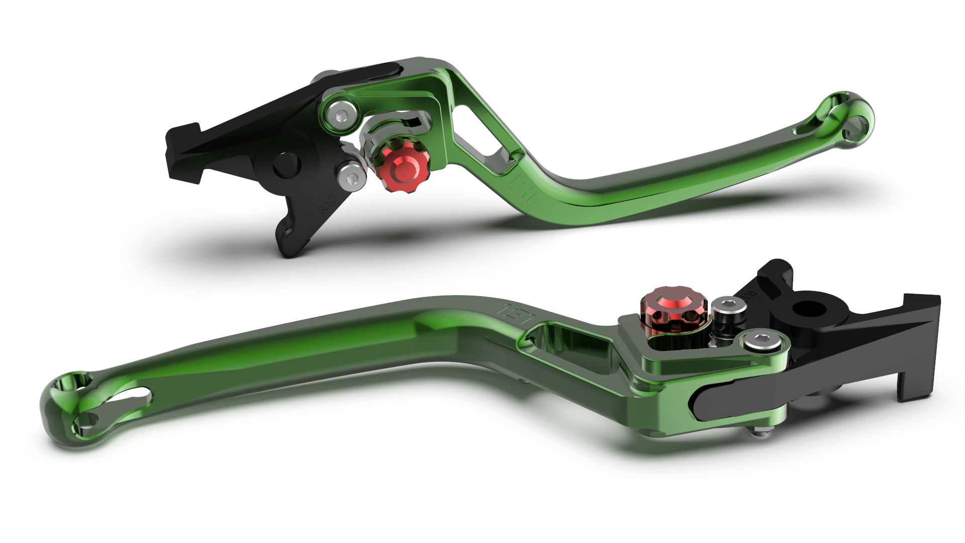 LSL Brake lever BOW R21, green/red, red