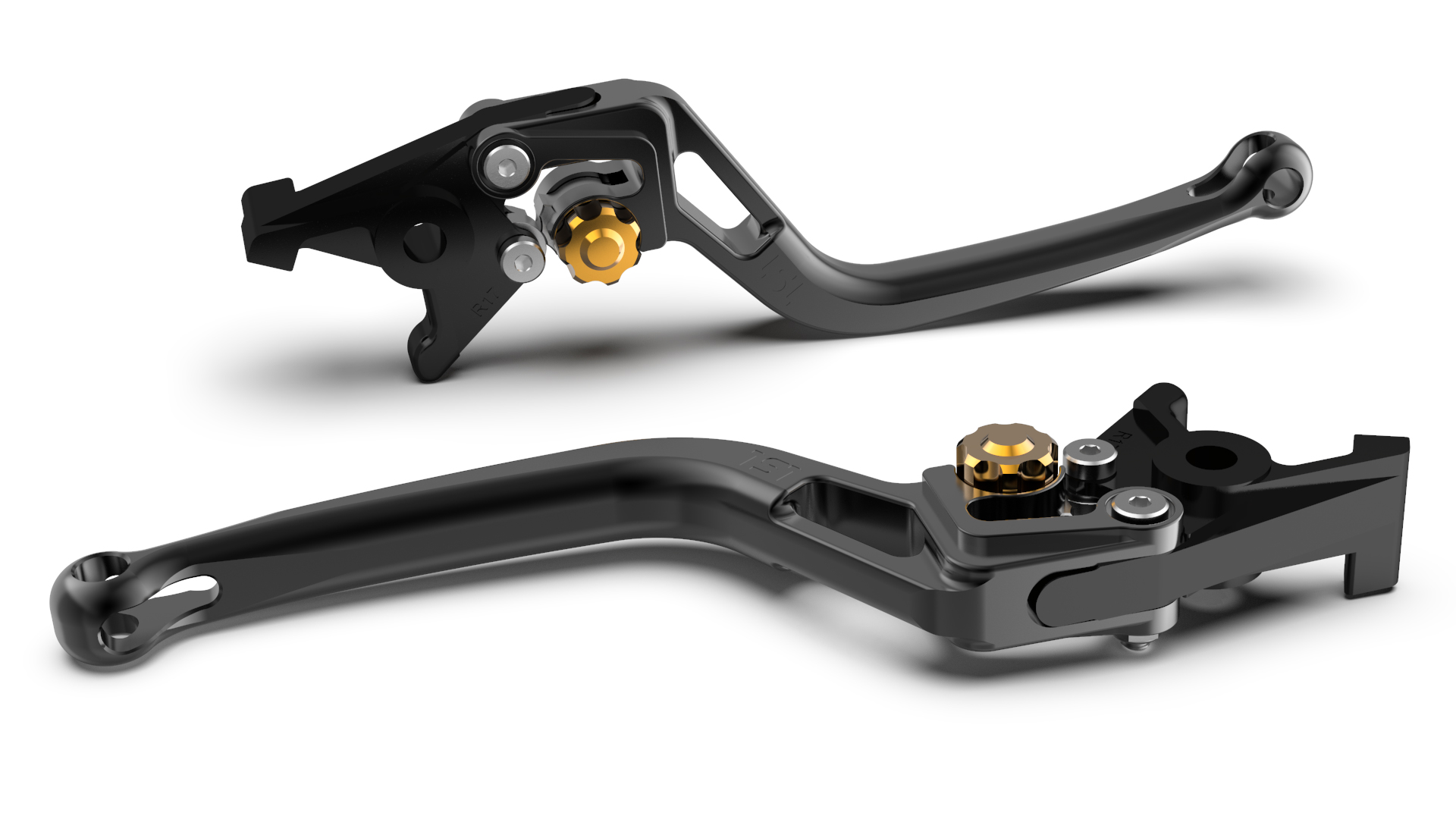 LSL Brake lever BOW R22, black/gold, gold