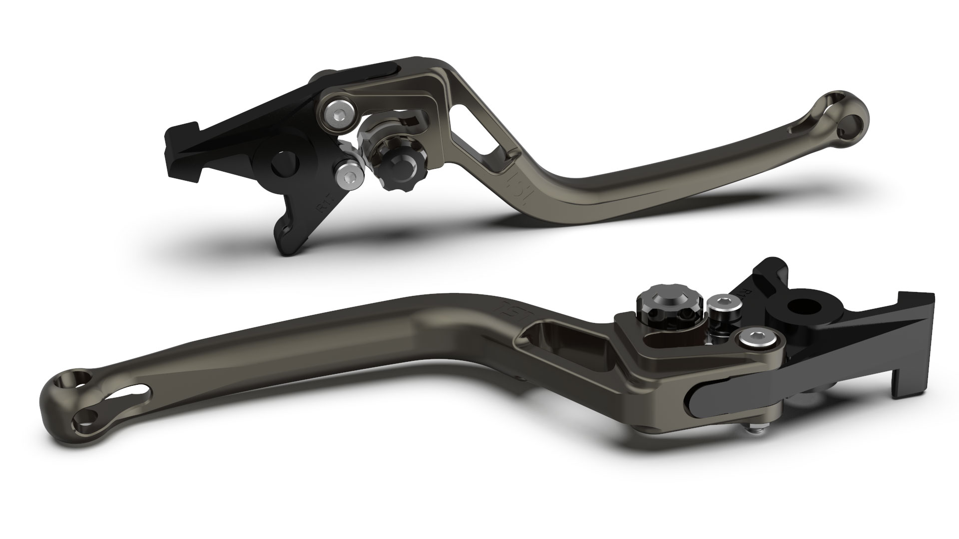 LSL Brake lever BOW R51, anthracite/black, black