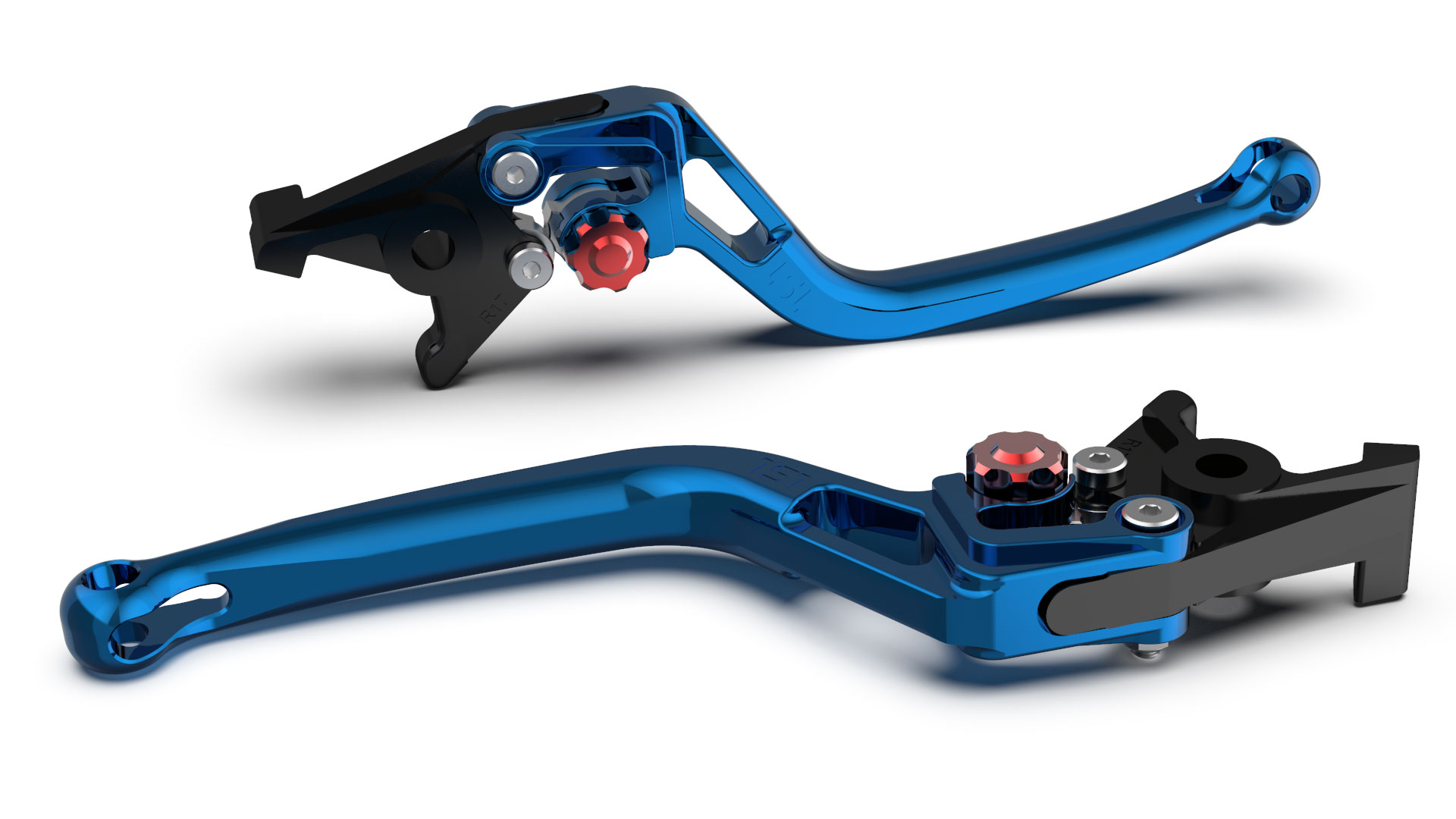 LSL Brake lever BOW R51, blue/red, red