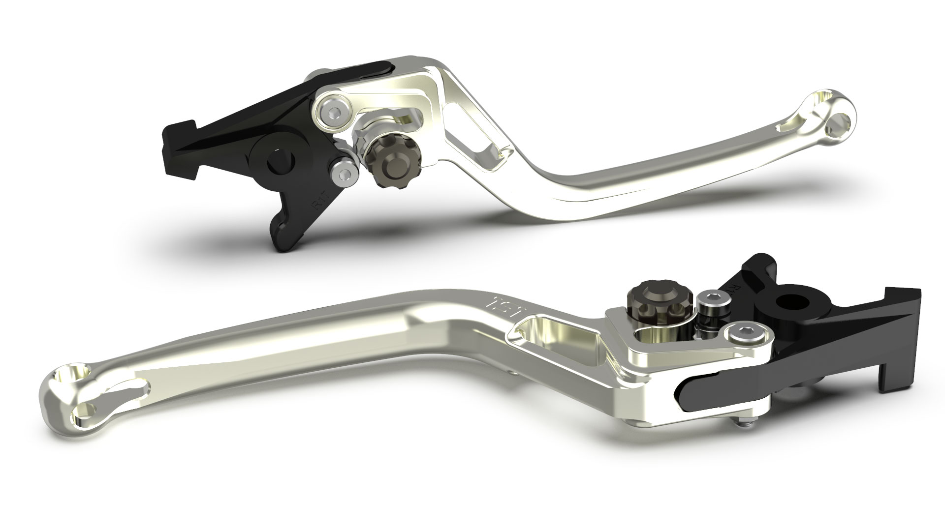 LSL Brake lever BOW R51, silver/anthracite, black-grey, black-grey