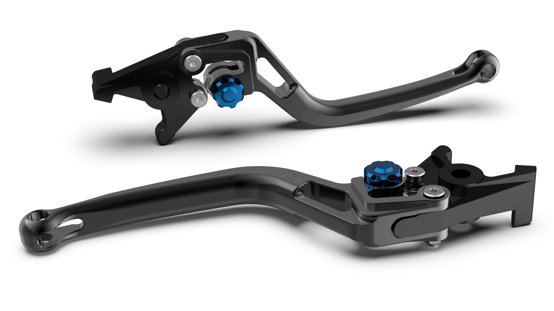 LSL Brake lever BOW R51, black/blue, blue