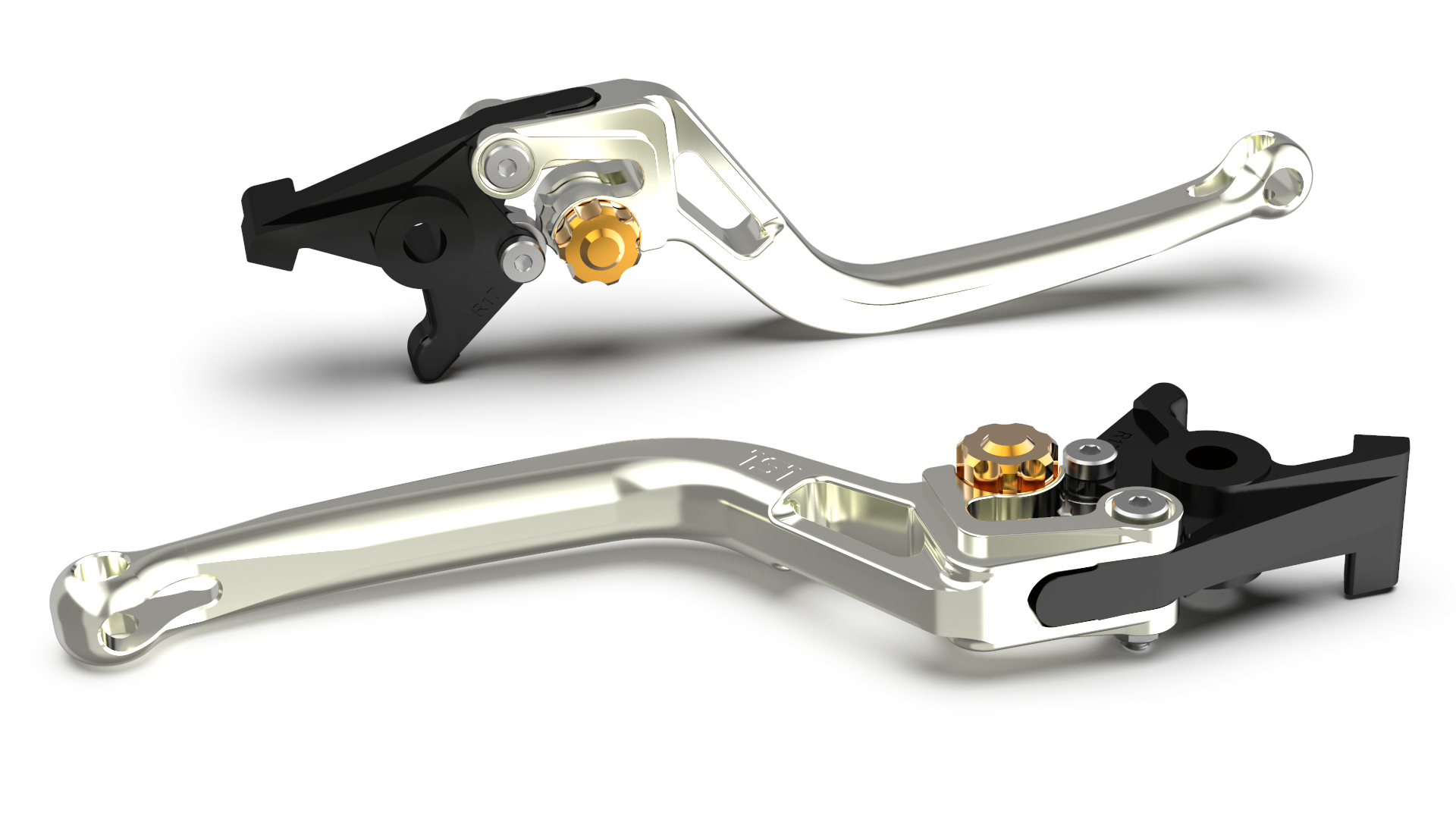 LSL Brake lever BOW R54R, silver/gold, gold