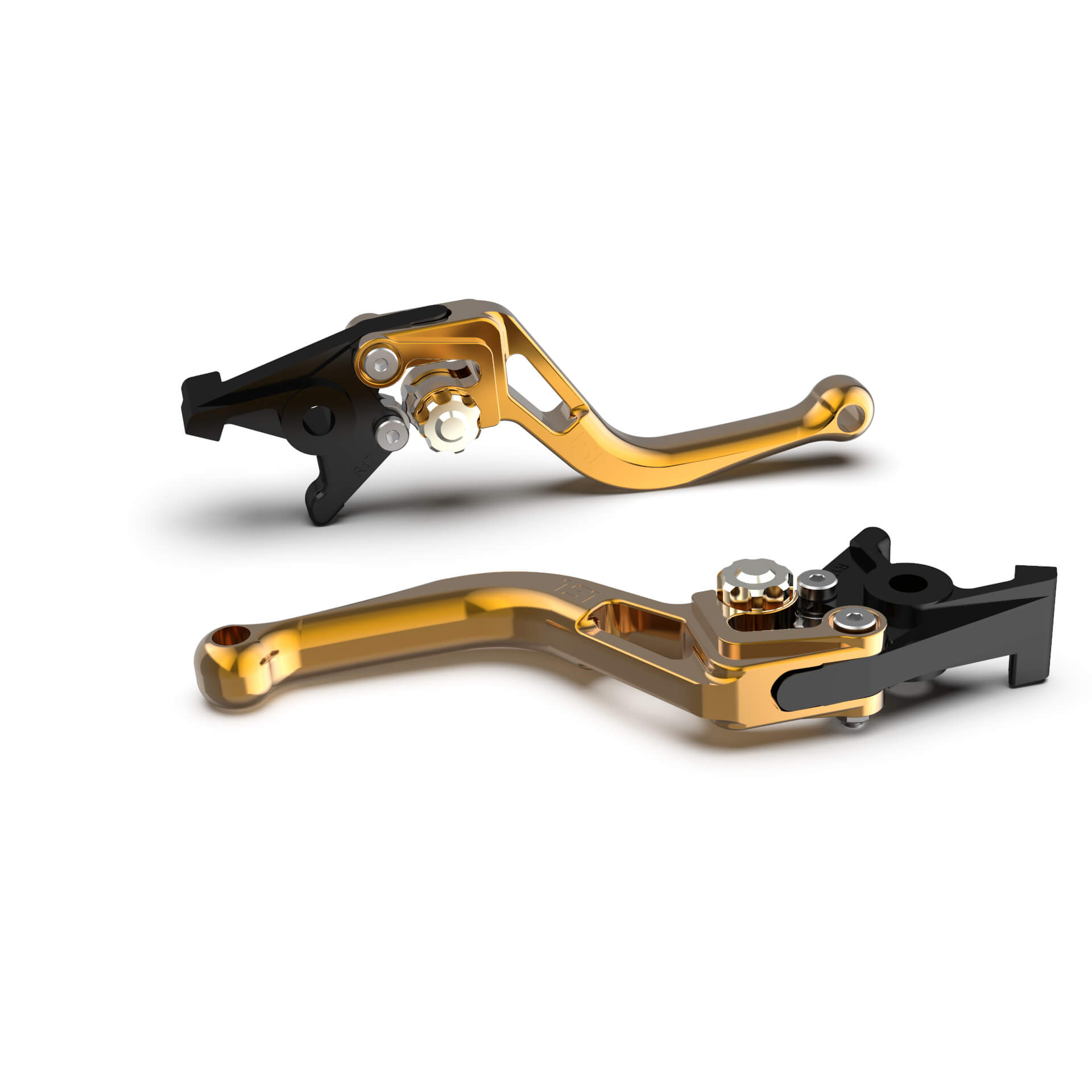 LSL Brake lever BOW R31, short, gold/silver, silver