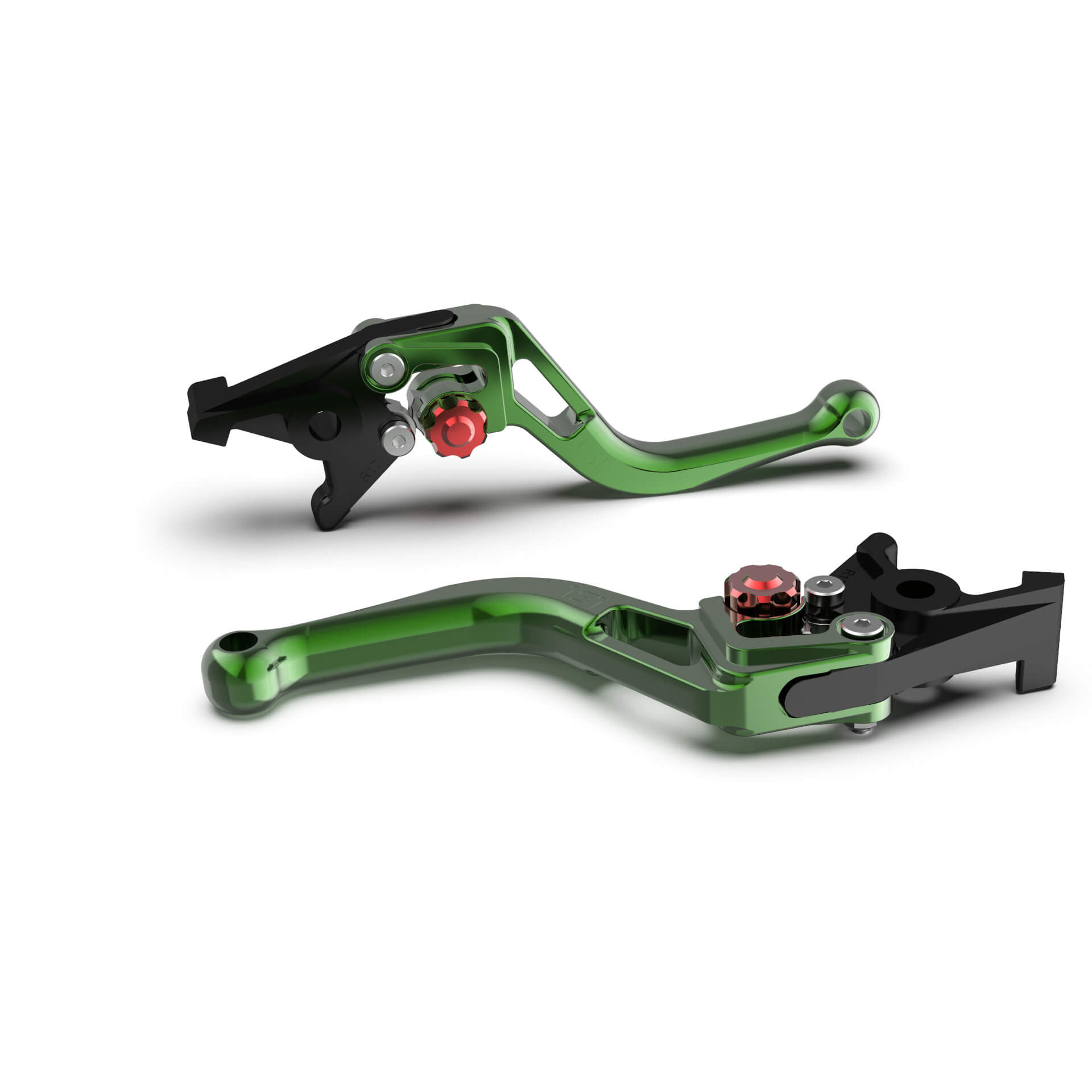 LSL Brake lever BOW R31, short, green/red, red