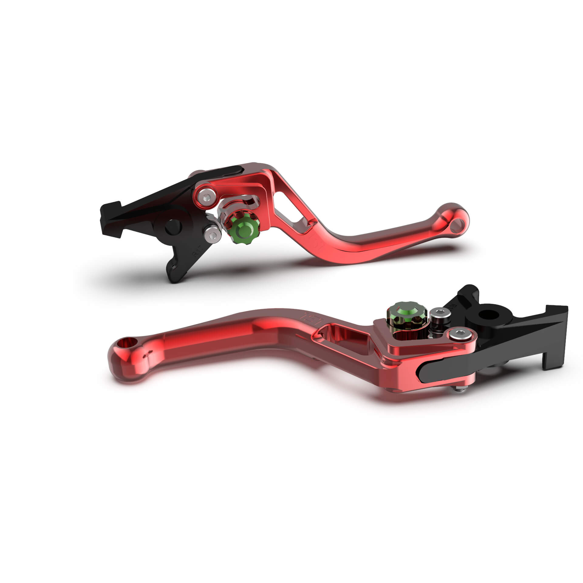 LSL Brake lever BOW R49R, short, red/green, green