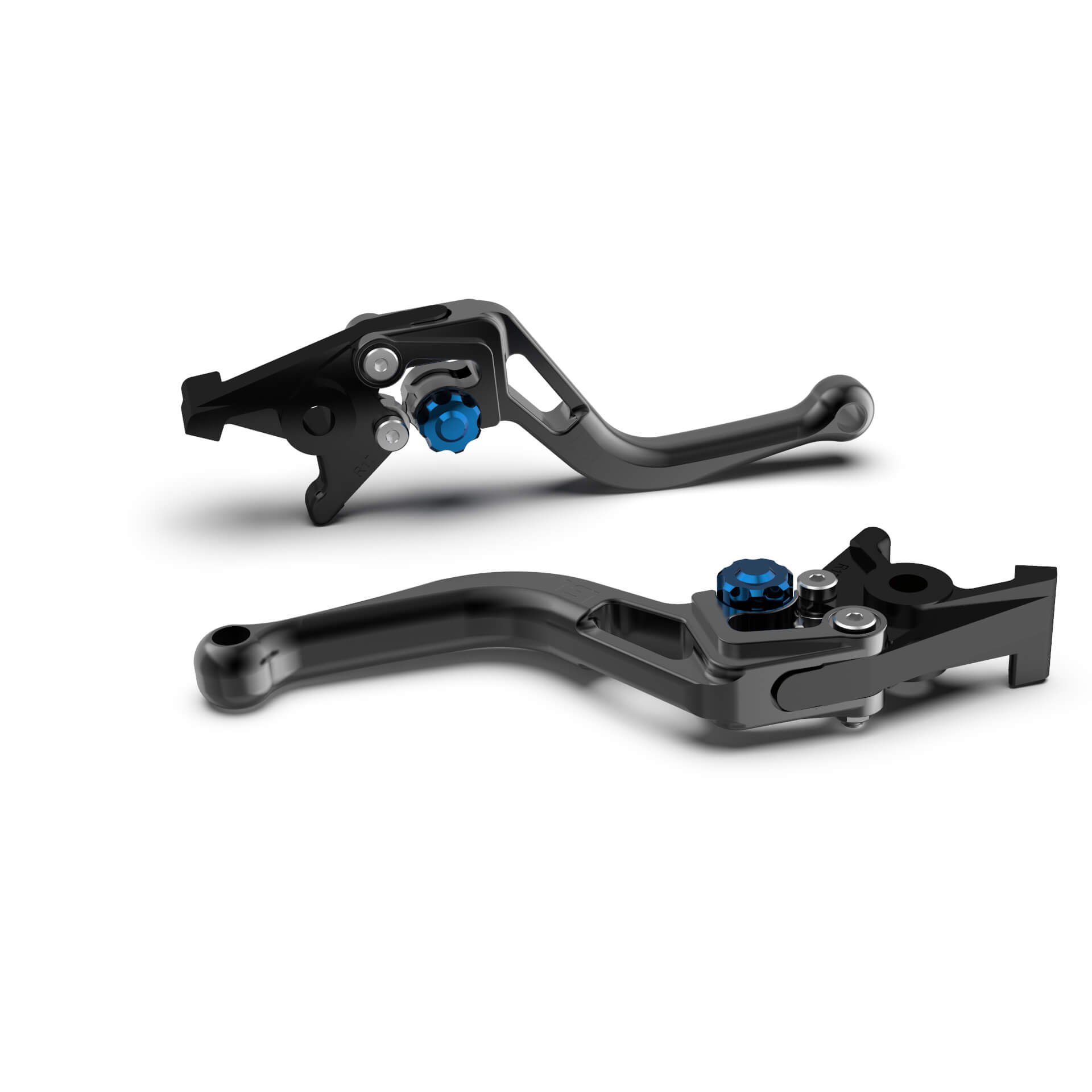 LSL Brake lever BOW R49R, short, black/blue, blue