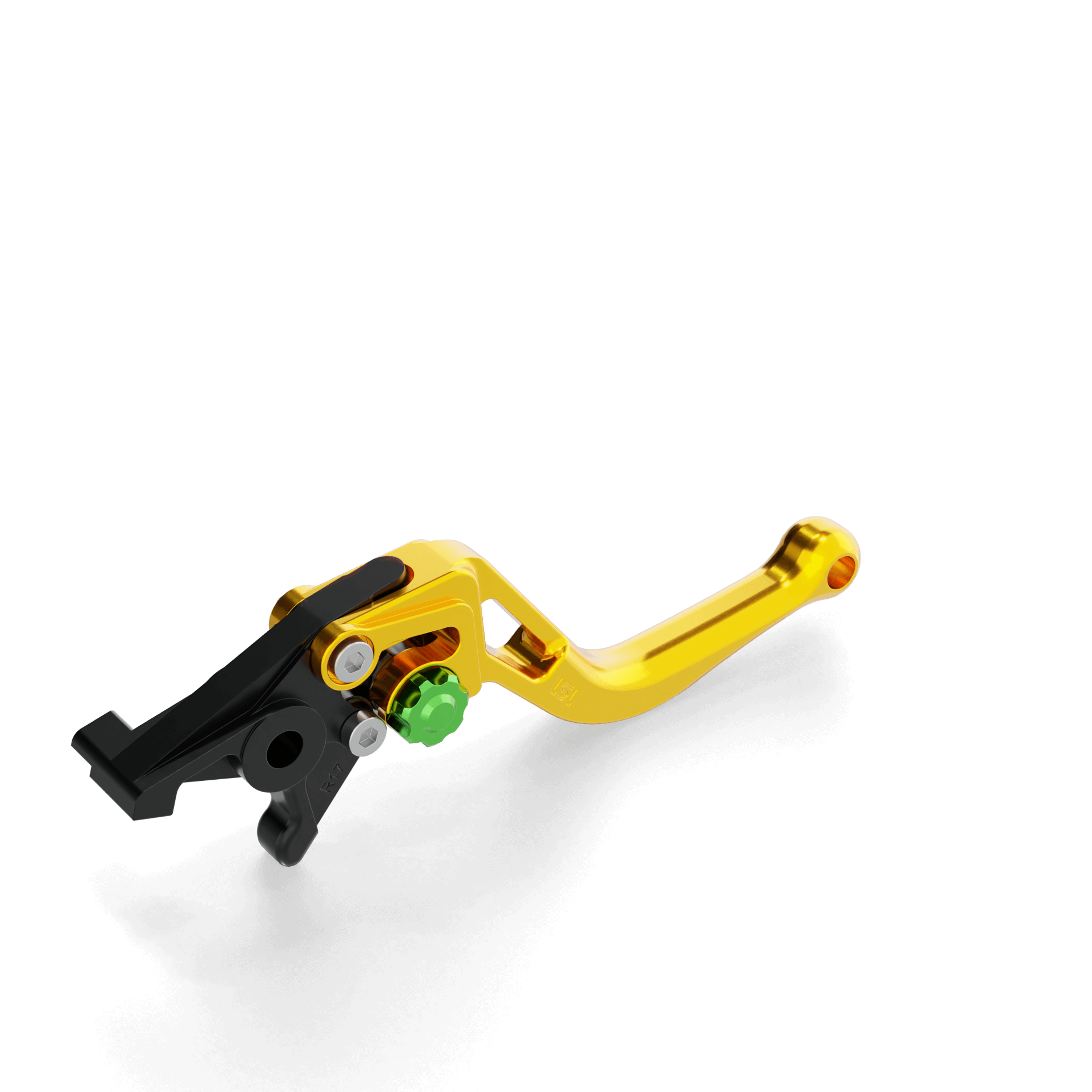 LSL Brake lever BOW R50, short, gold/green, green