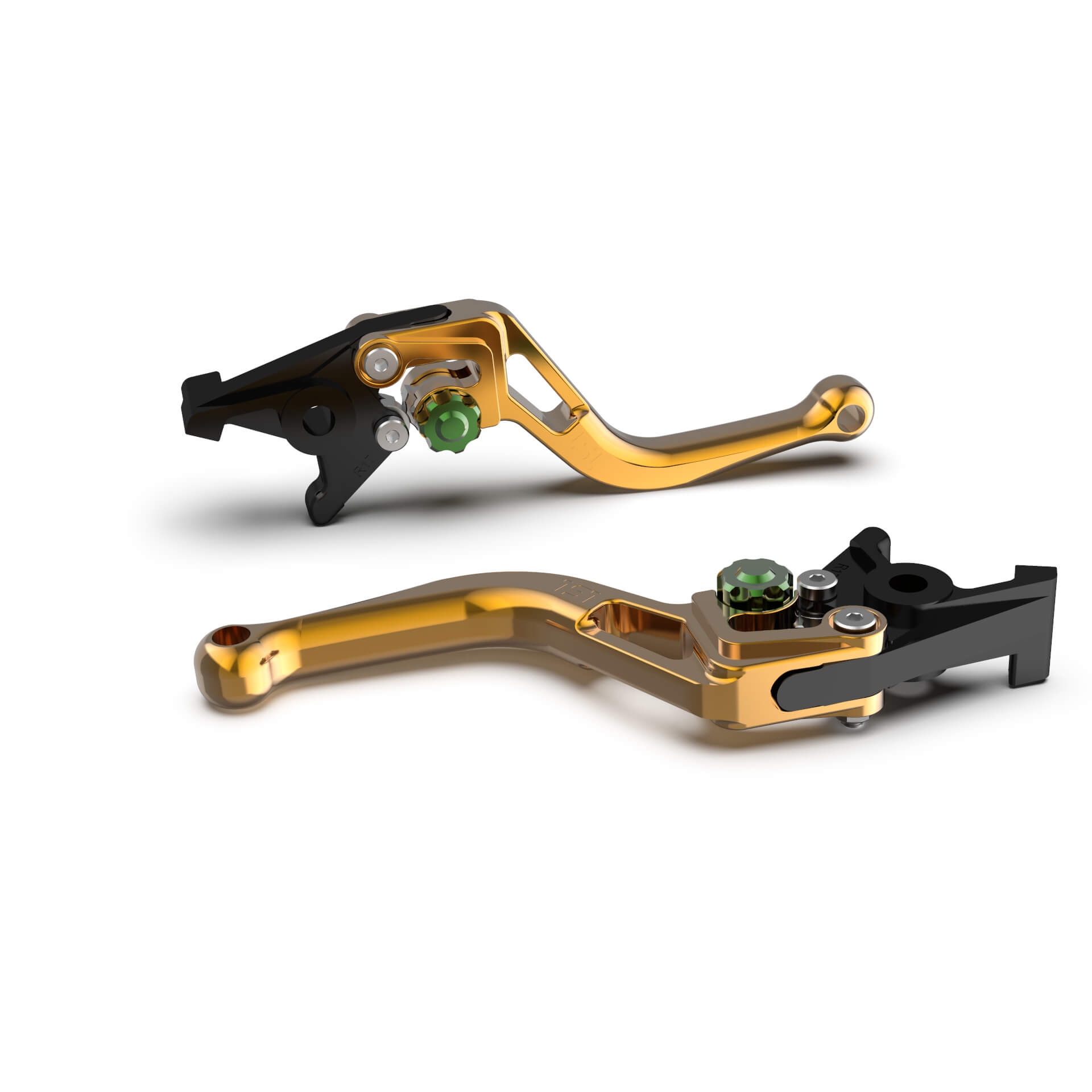 LSL Brake lever BOW R51, short, gold/green, green