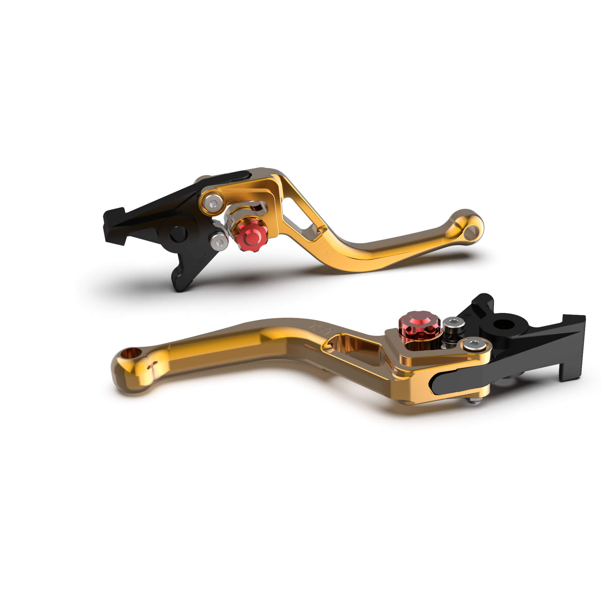 LSL Brake lever BOW R54R, short, gold/red, red