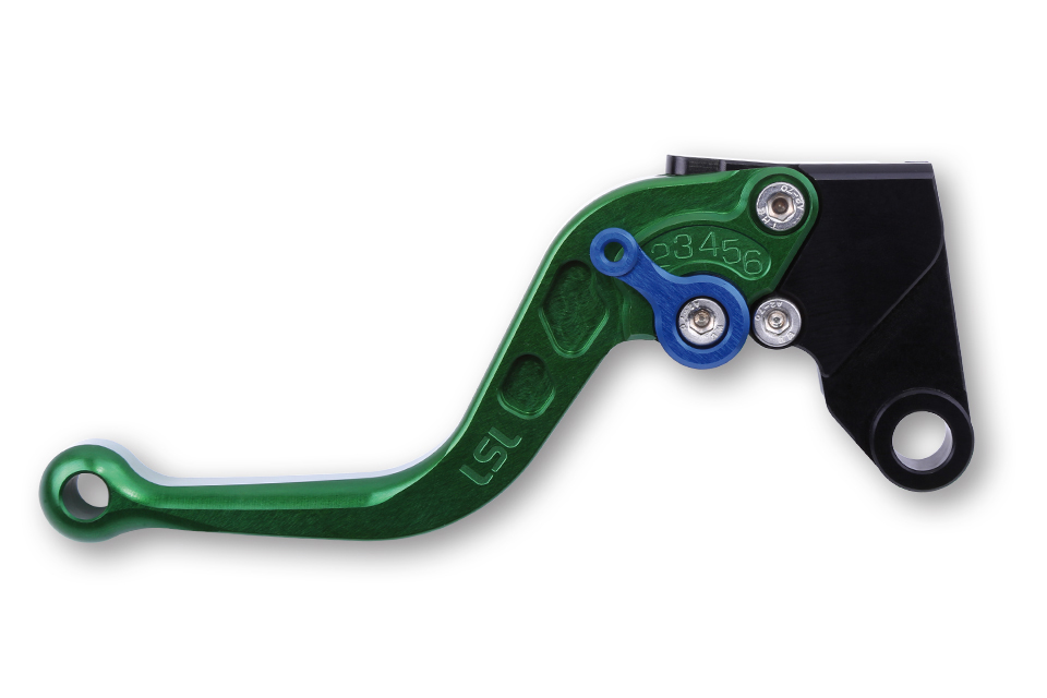 LSL Clutch lever Classic L04, green/blue, short, blue