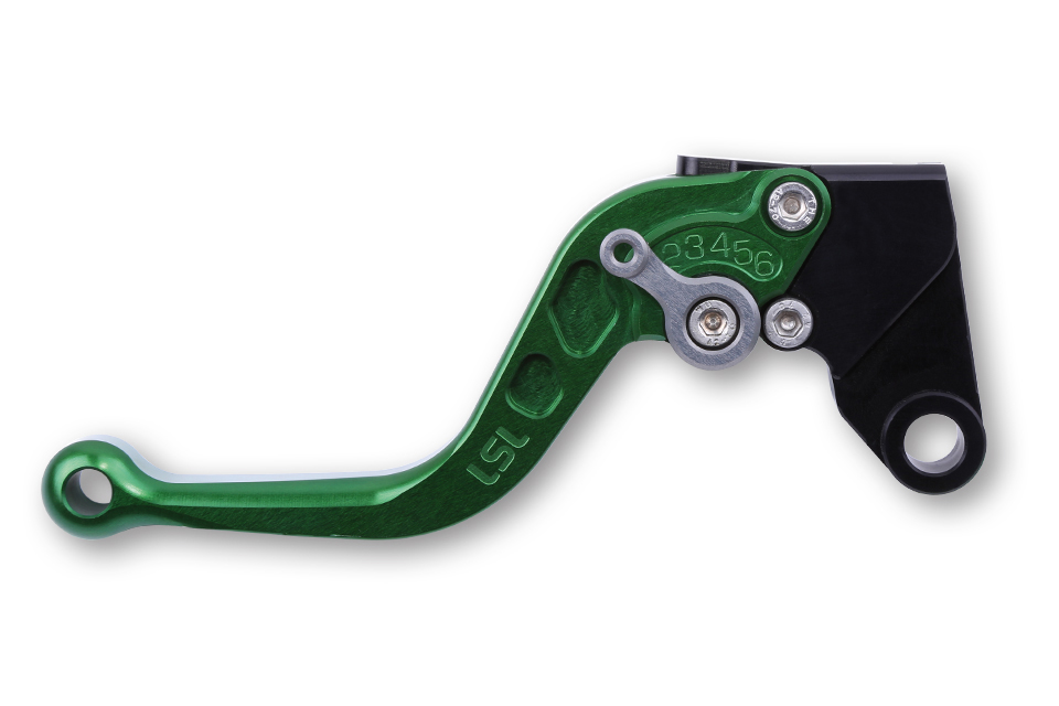 LSL Clutch lever Classic L32R, green/anthracite, short, black-grey, black-grey