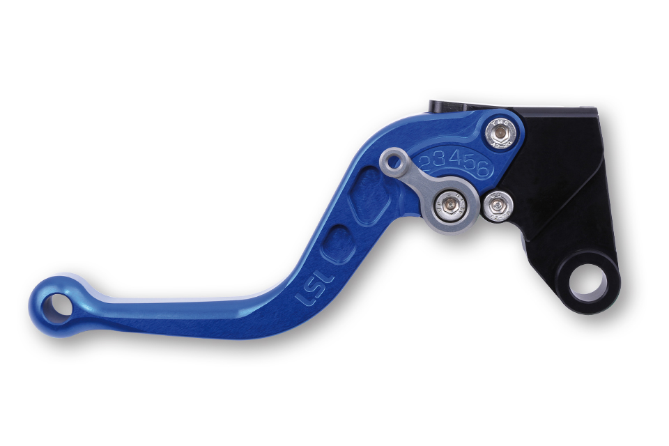 LSL Clutch lever Classic L37R, blue/anthracite, short, black-grey, black-grey