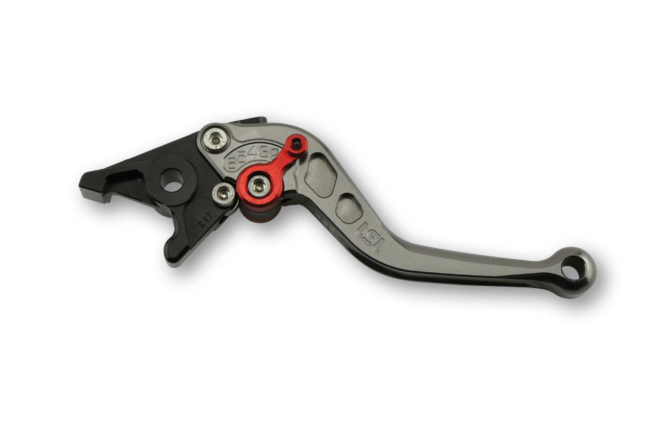 LSL Clutch lever Classic L39R, anthracite/red, short, red