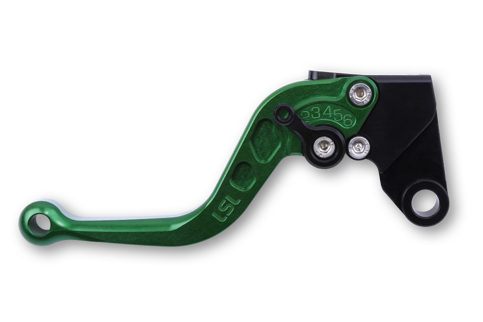 LSL Clutch lever Classic L39R, green/black, short, black