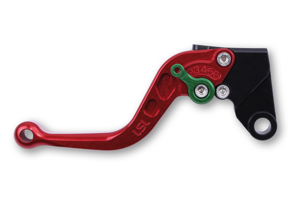 LSL Clutch lever Classic L50, red/green, short, green