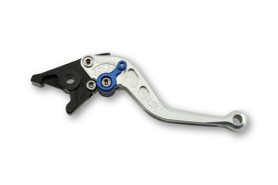 LSL Clutch lever Classic L52, silver/blue, short, blue