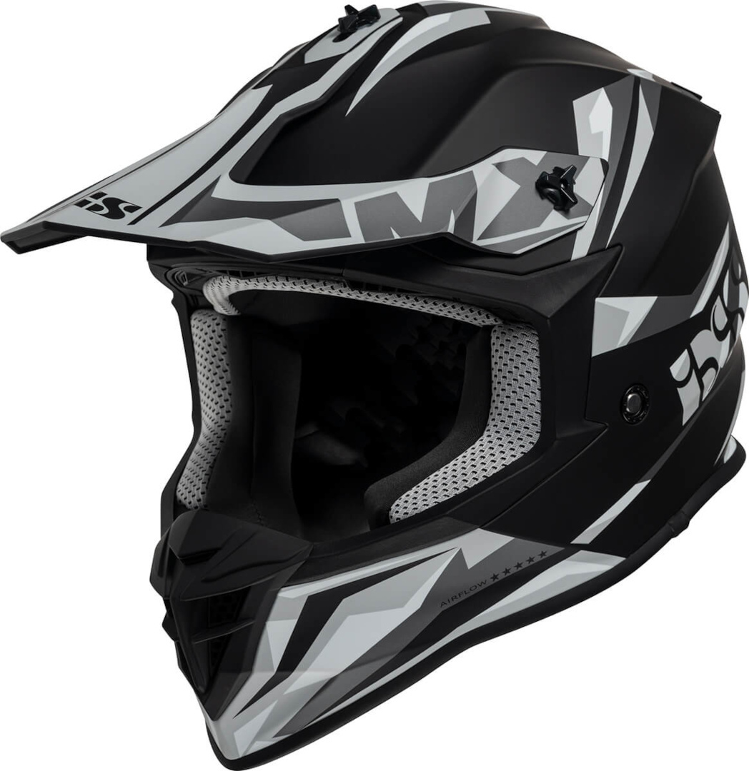 IXS 362 2.0 Motocross Helmet, black-grey-white, Size XS, black-grey-white, Size XS