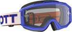 Scott Split OTG blå/hvid Motocross Beskyttelsesbriller