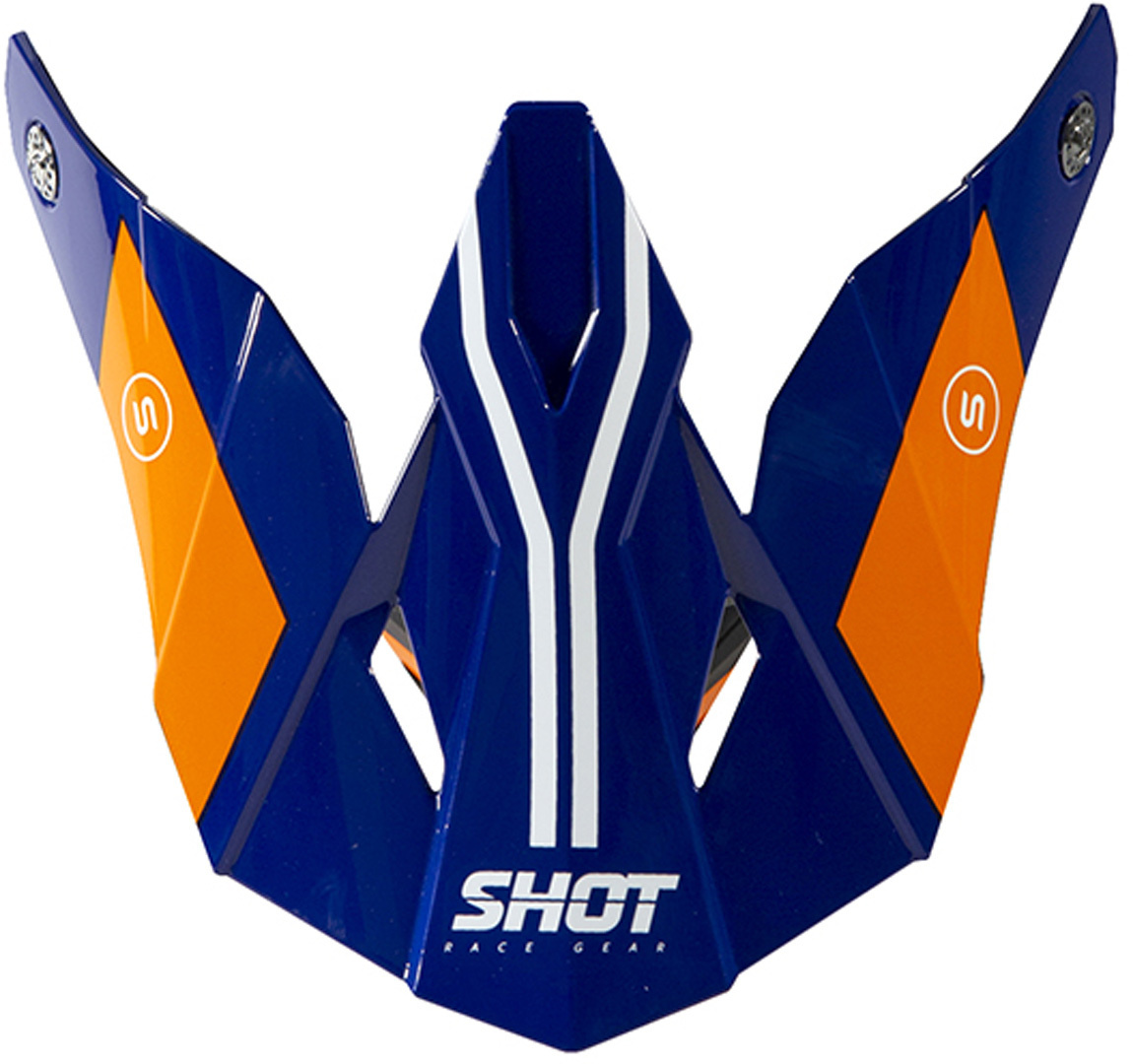 Shot Furious Spirit Helmet Peak, blue-orange, blue-orange, Size One Size