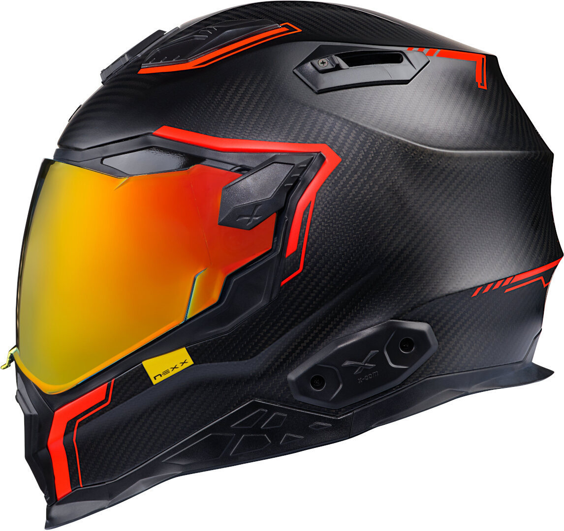 Nexx X.WST 2 Carbon Zero 2 helm, zwart-rood, afmeting S