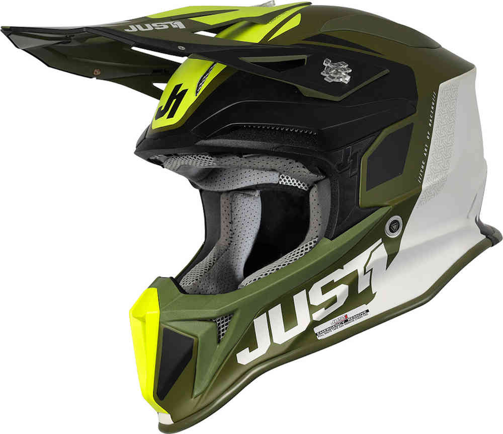 Just1 J18 Pulsar Army Limited Edition MIPS Motocross-kypärä