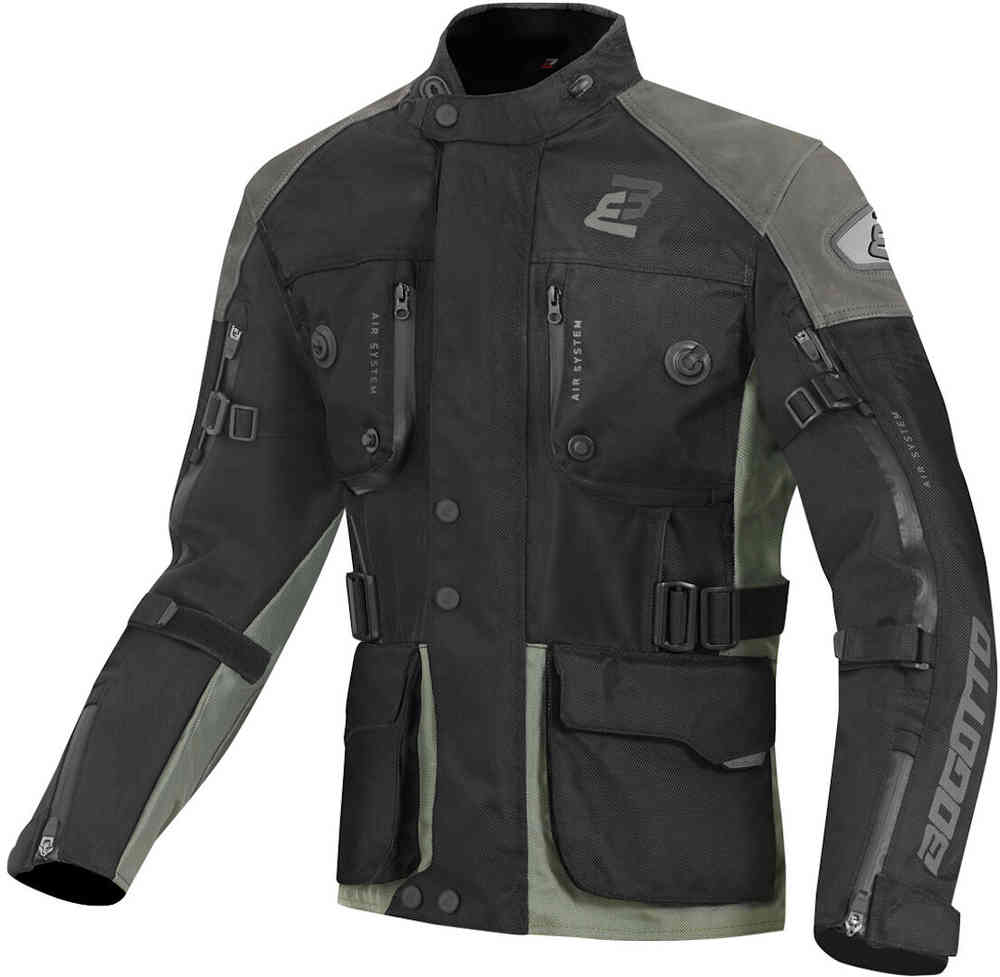 Bogotto Explorer-Z водонепроницаемая мотоциклетная кожаная / текстильная куртка
