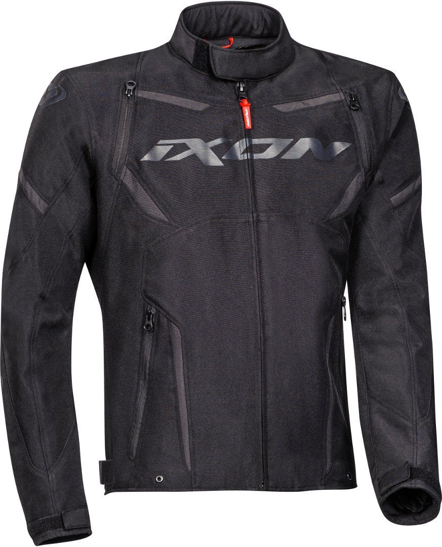 Ixon Striker wasserdichte Motorrad Textiljacke, schwarz, Größe S