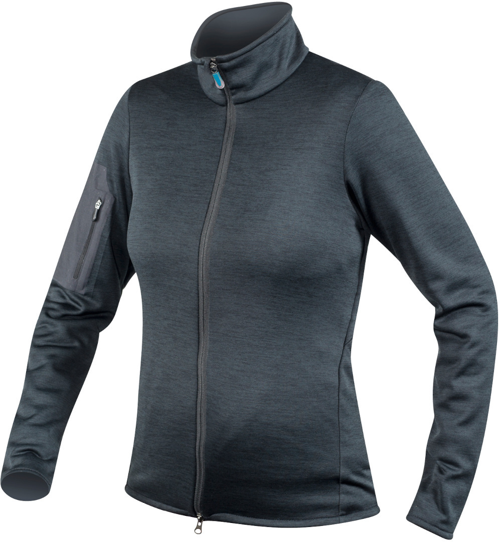 Komperdell Full Zip Sweater Damen Protektorenjacke, schwarz-blau, Größe L