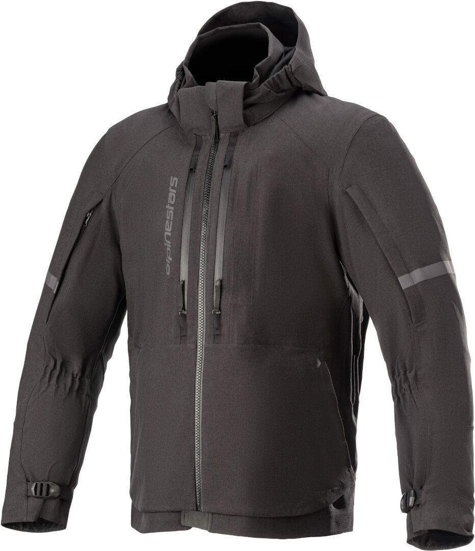 Alpinestars Sirius Drystar Tech Shell Motorycle Textiel jas, zwart, afmeting L