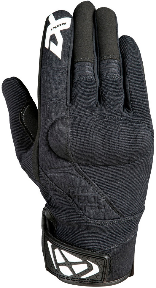 Ixon RS Delta Ladies Motorcycle Gloves, black-white, Size L for Women, black-white, Size L for Women