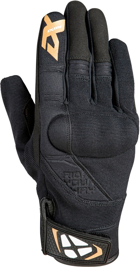 Ixon RS Delta Ladies Motorcycle Gloves, black-gold, Size L for Women, black-gold, Size L for Women