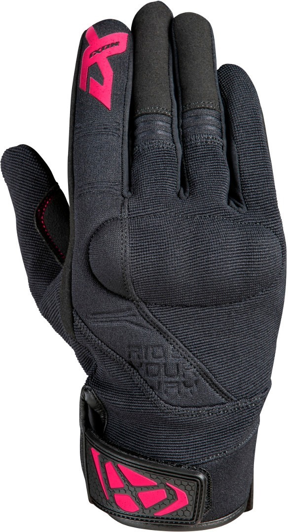 Ixon RS Delta Ladies Motorcycle Gloves, black-pink, Size 2XL for Women, black-pink, Size 2XL for Women