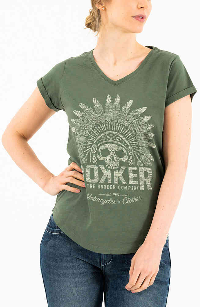 Rokker Indian Bonnet Damer T-shirt