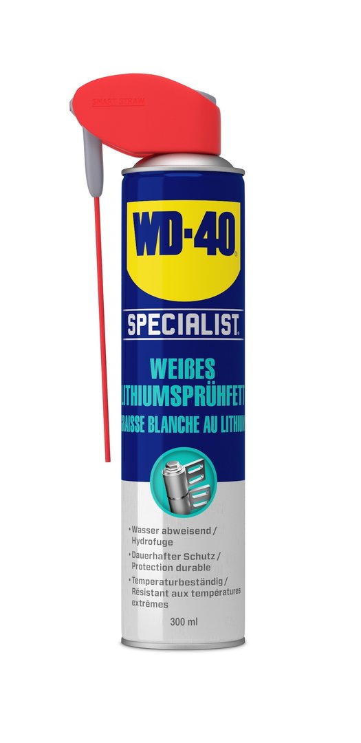 WD-40 Specialist Weißes Lithiumsprühfett 300ml, weiss