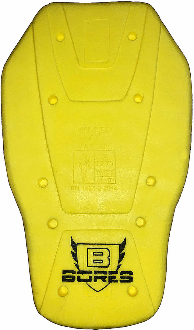 Bores Back Protector, yellow, yellow, Size One Size