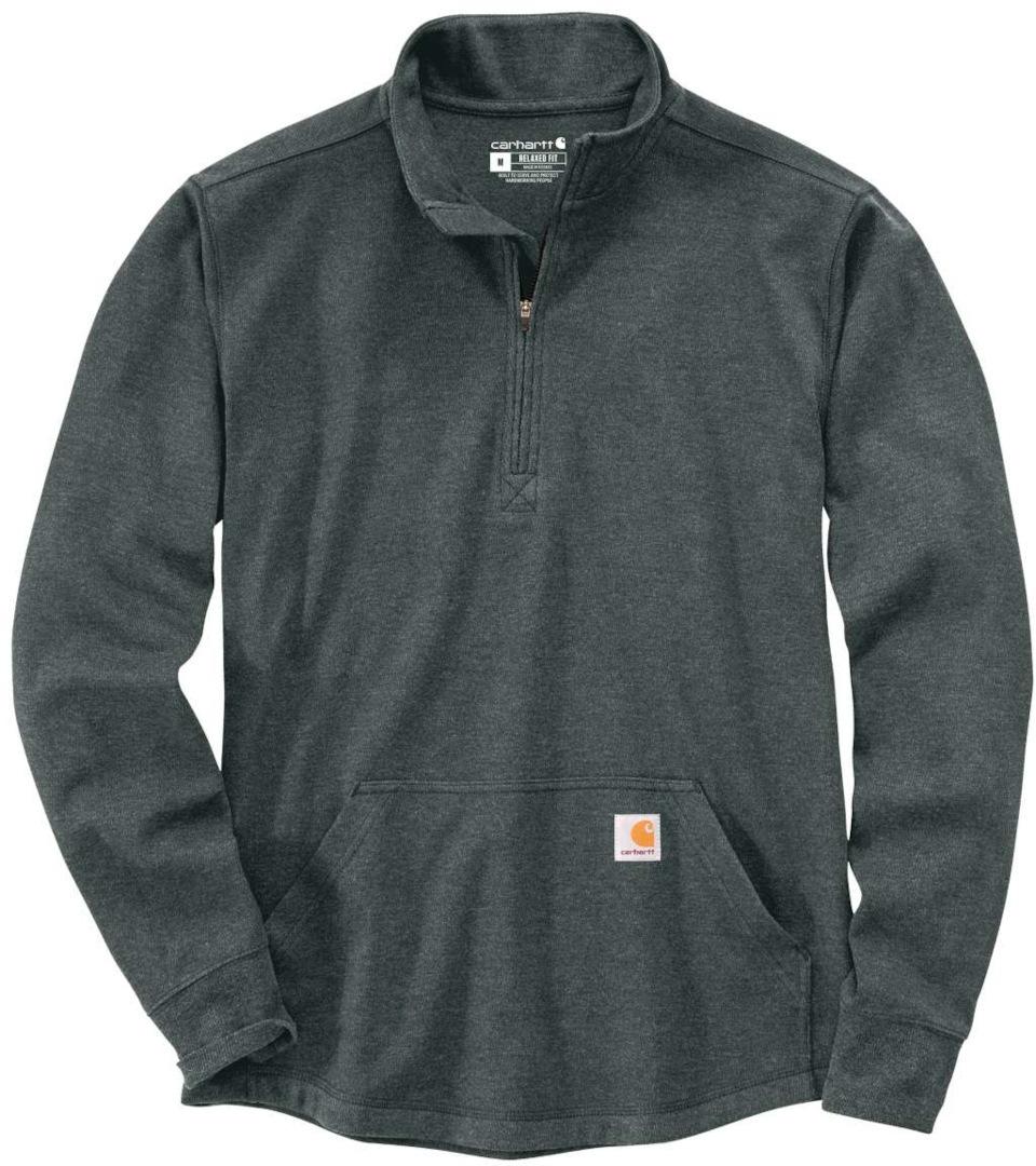 Carhartt Half Zip Thermal Longsleeve Shirt, grey, Size L, grey, Size L