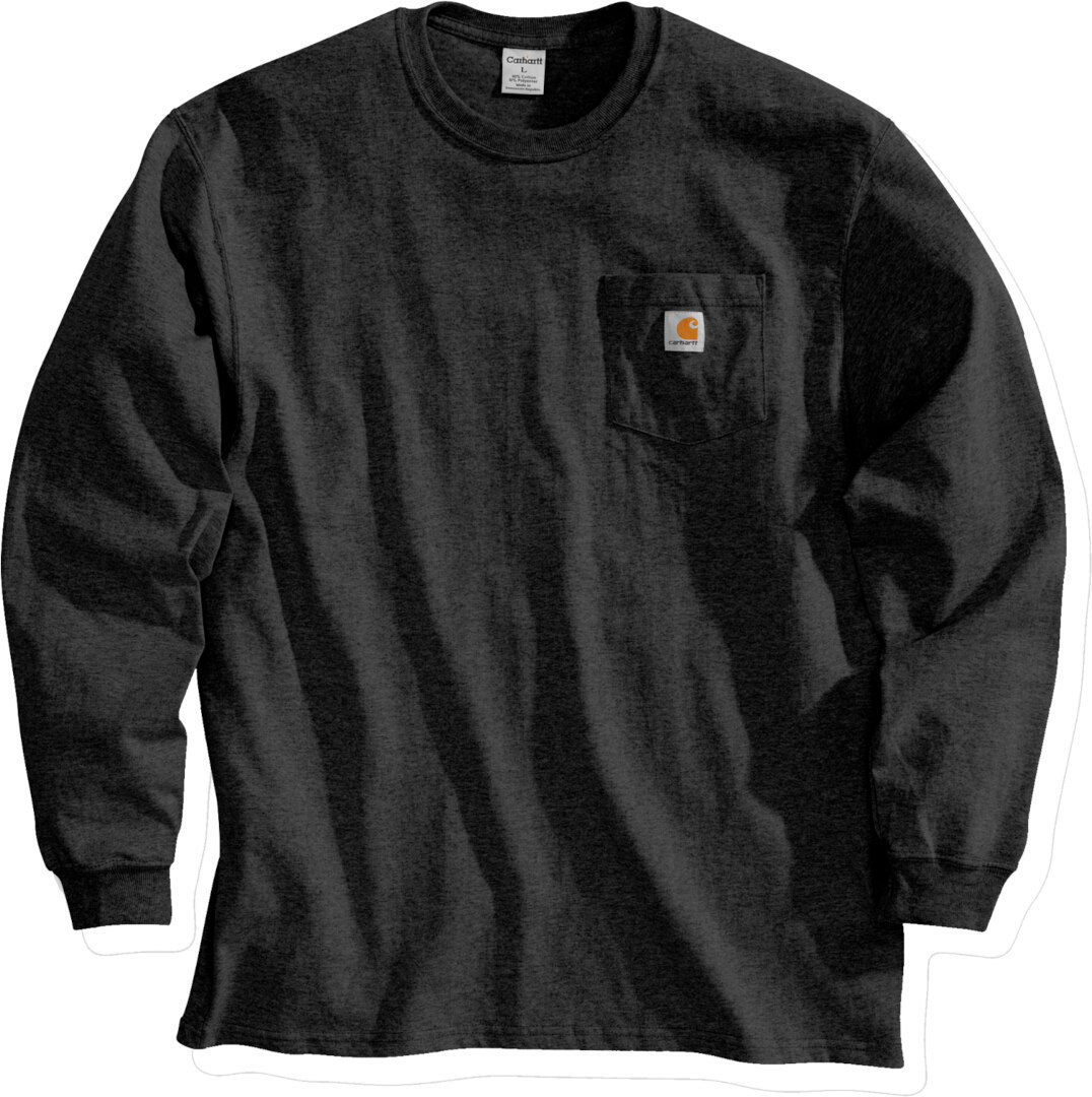 Carhartt Workwear Pocket Longsleeve Overhemd, zwart, afmeting XL