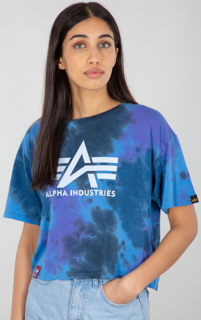 Alpha Industries Big A T-Shirt Ladies FC-Moto cheap Batik ▷ - buy