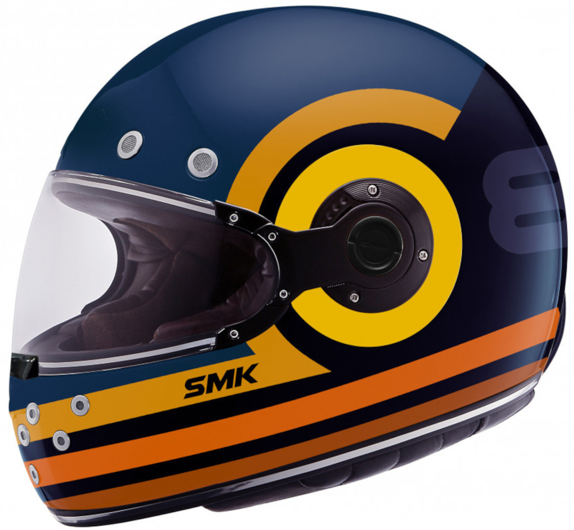 SMK Retro Ranko Helmet, blue-orange, Size L, blue-orange, Size L