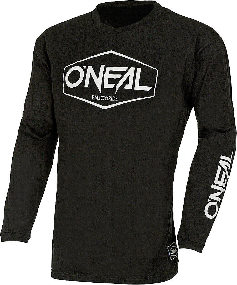 Oneal Element Cotton Hexx V.22 Youth Motocross Jersey, black-white, Size M, black-white, Size M