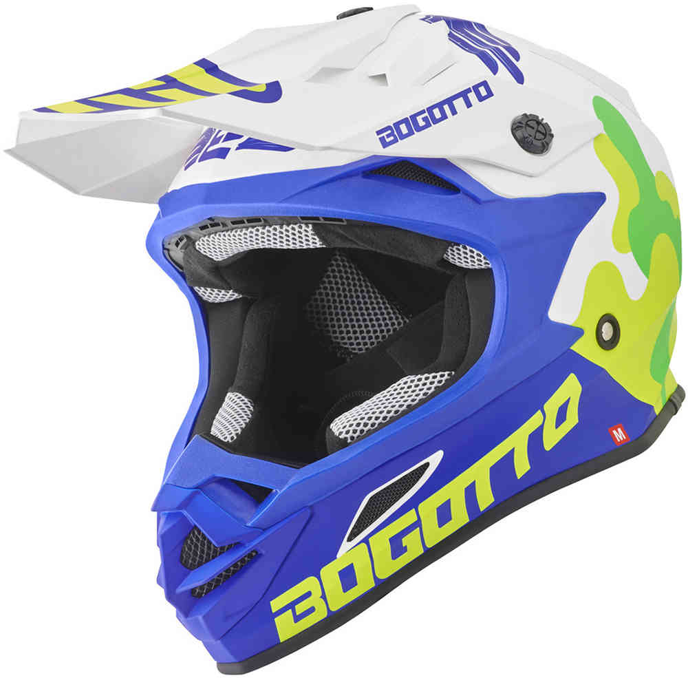 Bogotto V328 Camo Capacete de Motocross de fibra de vidro