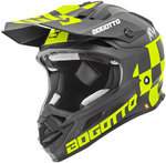 Bogotto V328 Xadrez Carbon Capacete de Motocross