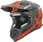 Bogotto V328 Xadrez Carbon Motorcross Helm