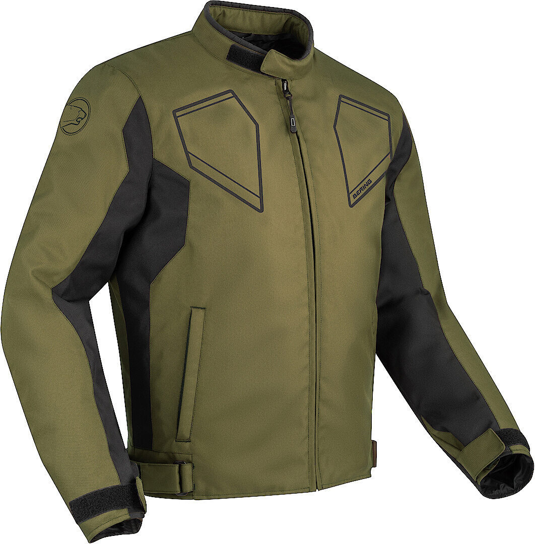 Bering Asphalt Motorrad Textiljacke, grün-braun, Größe S