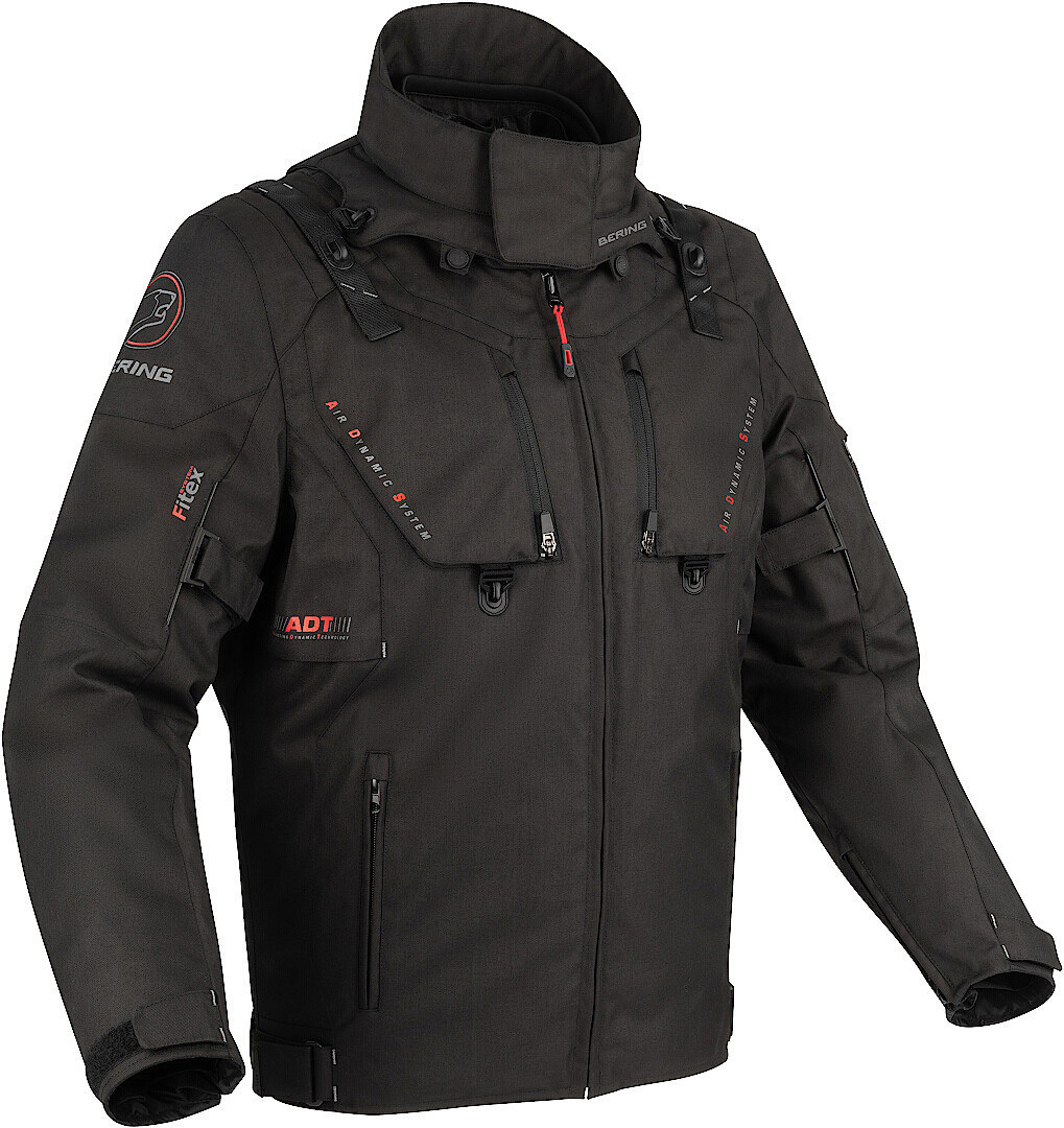 Bering Skogar Motorrad Textiljacke, schwarz, Größe S