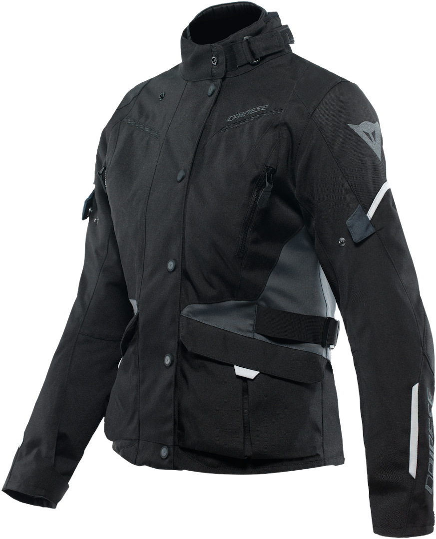 Dainese Tempest 3 D-Dry Damen Motorrad Textiljacke, schwarz-grau, Größe 38