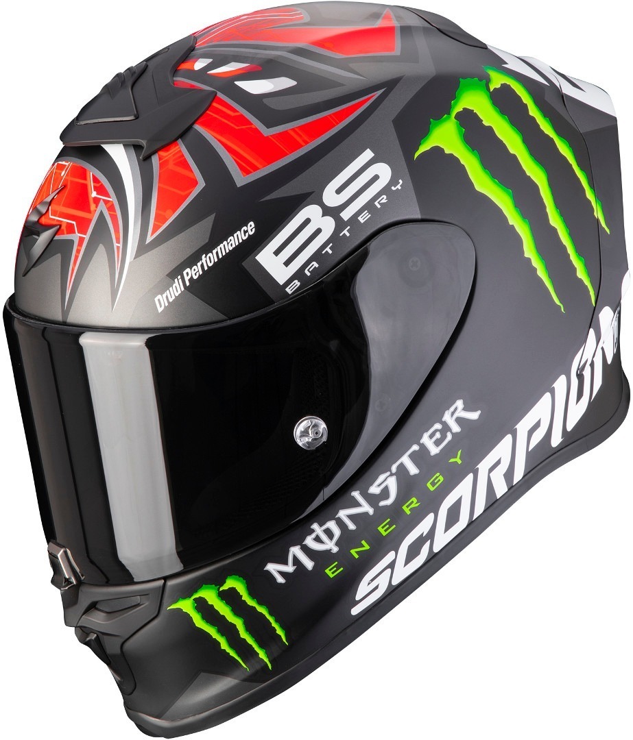 Scorpion EXO-R1 Air Fabio Monster Replica Helmet, black-red, Size M, black-red, Size M
