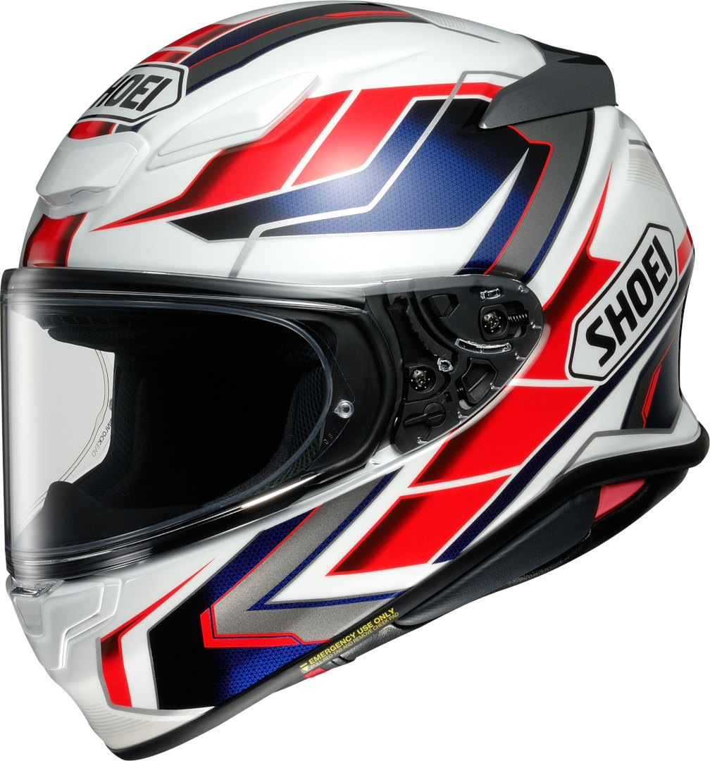 Shoei NXR 2 Prologue Helm, wit-rood-blauw, afmeting L